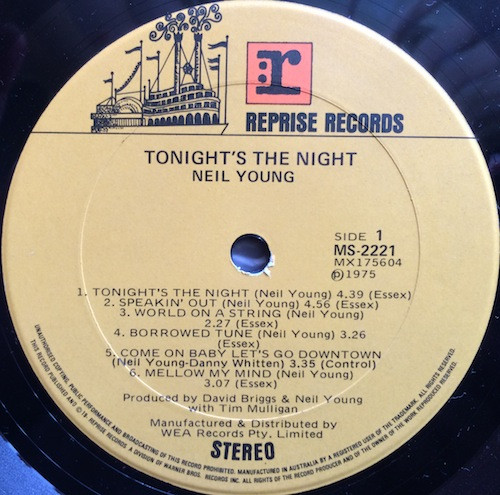 Neil Young - Tonight's The Night LP | Reprise Records (MS 2221) - 2