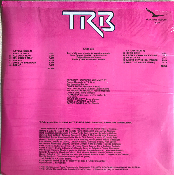T.R.B. - Love On The Rocks | Albatros Record (LP 04) - 2 T.R.B. - Love On The Rocks | Albatros Record (LP 04) - 2
