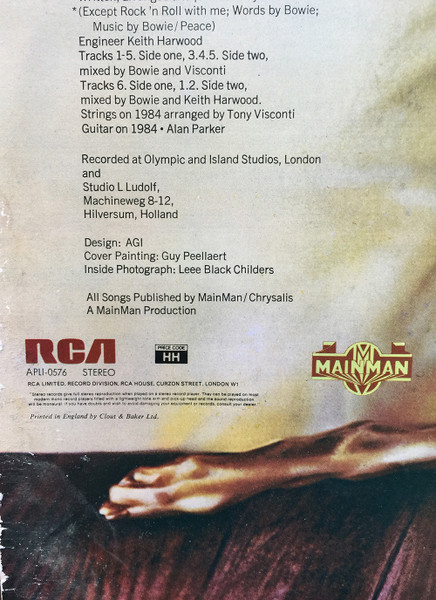 David Bowie - Diamond Dogs | RCA Victor (APL1-0576) - 4