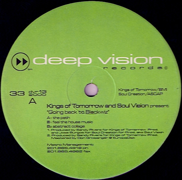 Kings Of Tomorrow And Soul Vision - Going Back To Blackwiz | Deep Vision Records (DVR 013) - main Kings Of Tomorrow And Soul Vision - Going Back To Blackwiz | Deep Vision Records (DVR 013) - main