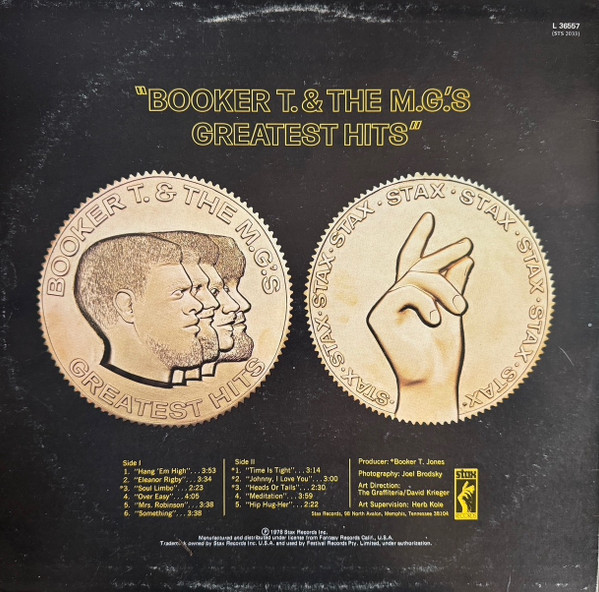 Booker T & The MG's - Greatest Hits | Stax (L 36557) - 2 Booker T & The MG's - Greatest Hits | Stax (L 36557) - 2