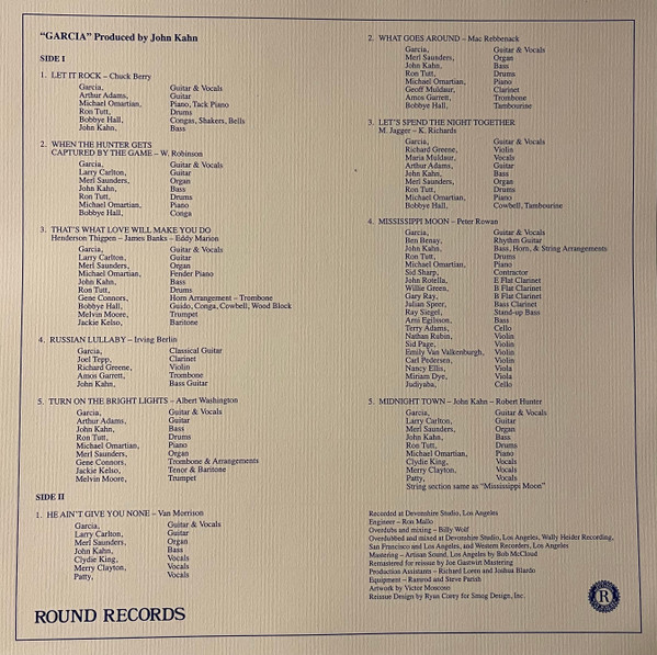 Jerry Garcia - Garcia (Compliments) | Round Records (JGFRR1007) - 4