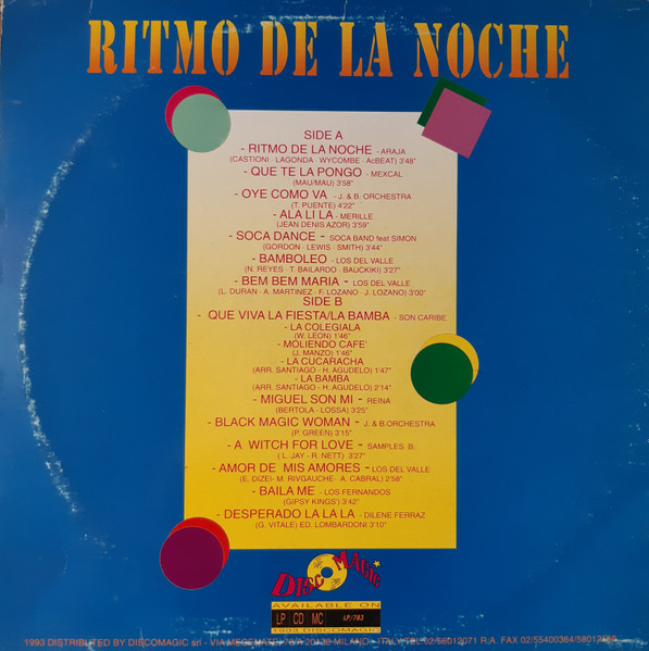 Various - Ritmo De La Noche Compilation | Discomagic Records (LP/783) - 2 Various - Ritmo De La Noche Compilation | Discomagic Records (LP/783) - 2