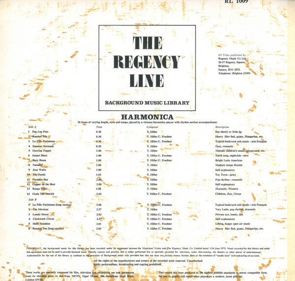 Various - Harmonica | Regency Line (RL 1009) - 2 Various - Harmonica | Regency Line (RL 1009) - 2