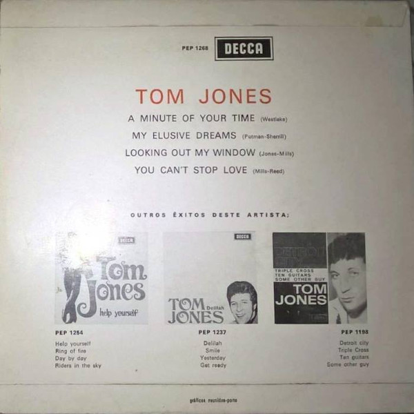 Tom Jones - A Minute Of Your Time | Decca (PEP 1268) - 2