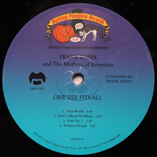Frank Zappa And The Mothers - One Size Fits All | Zappa Records (ZR 3853) - 4
