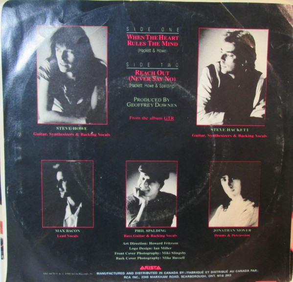 GTR - When The Heart Rules The Mind (7") [Vinyl] | Arista (AS1-9470) - 2