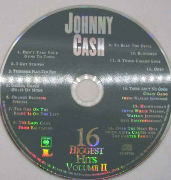 Johnny Cash - 16 Biggest Hits Volume II | Columbia (CK 85726) - 2 Johnny Cash - 16 Biggest Hits Volume II | Columbia (CK 85726) - 2