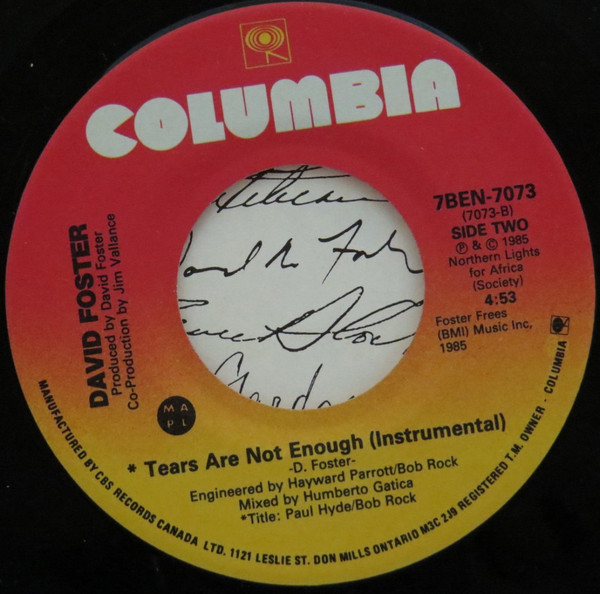 Northern Lights - Tears Are Not Enough | Columbia (7BEN-7073) - 4