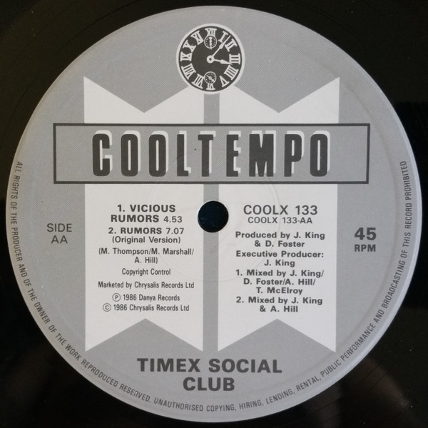 Timex Social Club - Rumors | Cooltempo (COOLX 133) - 4