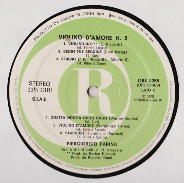 Piergiorgio Farina - Il Padrino Parte II | Ricordi (ORL 8258) - 4