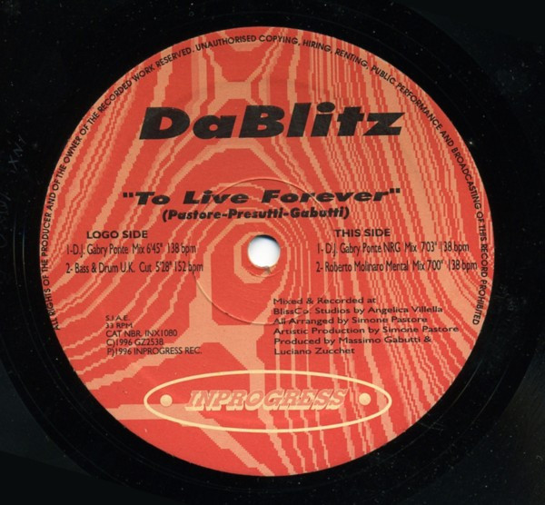 Da Blitz - To Live Forever (Vol. 7) | Inprogress (INX1080) - 2 Da Blitz - To Live Forever (Vol. 7) | Inprogress (INX1080) - 2