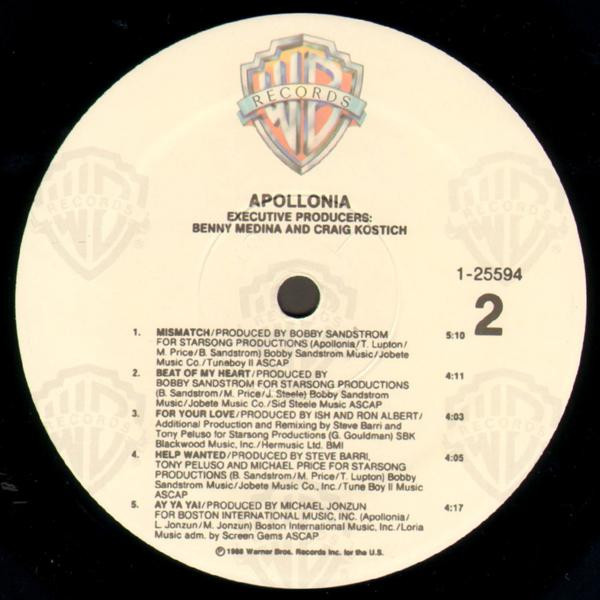 Apollonia - Apollonia | Warner Bros. Records (9 25594-1) - 4