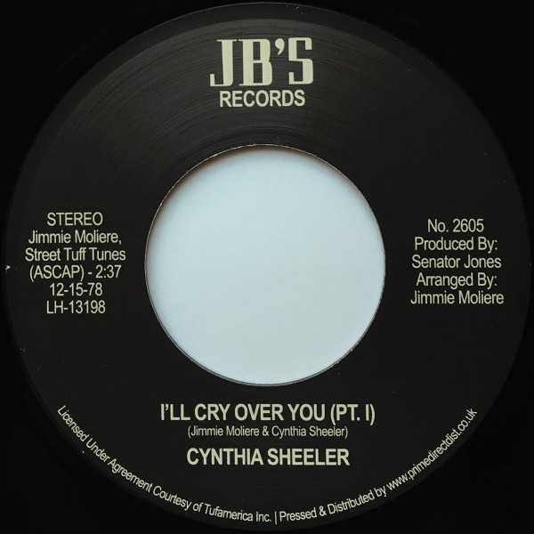Cynthia Sheeler - I'll Cry Over You | J.B.'s Records (2605) - 2 Cynthia Sheeler - I'll Cry Over You | J.B.'s Records (2605) - 2