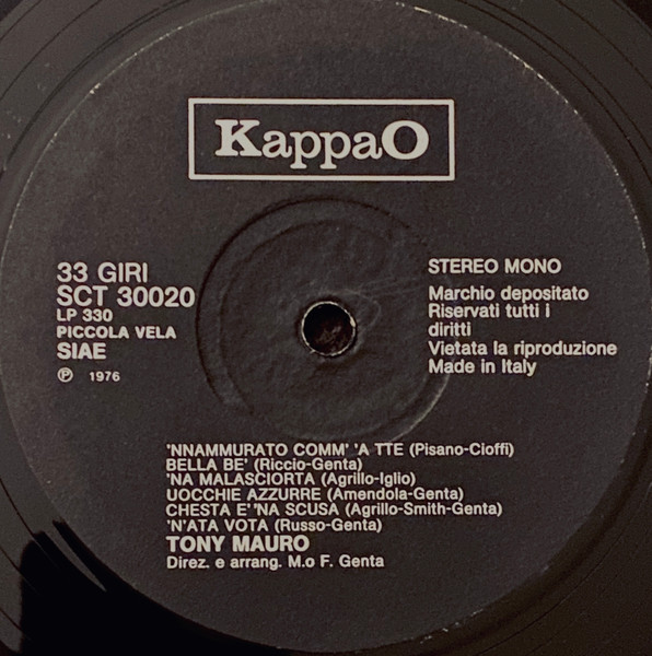 Tony Mauro - Parlame 'E Napule | KappaO (SCT 30020) - 3 Tony Mauro - Parlame 'E Napule | KappaO (SCT 30020) - 3