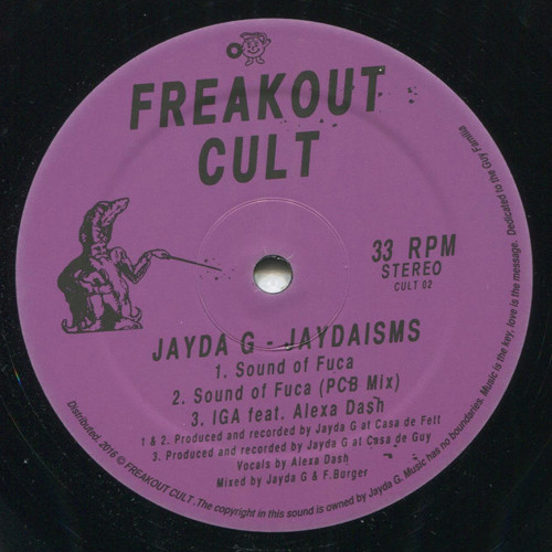 Jayda G - Jaydaisms | Freakout Cult (CULT 02)