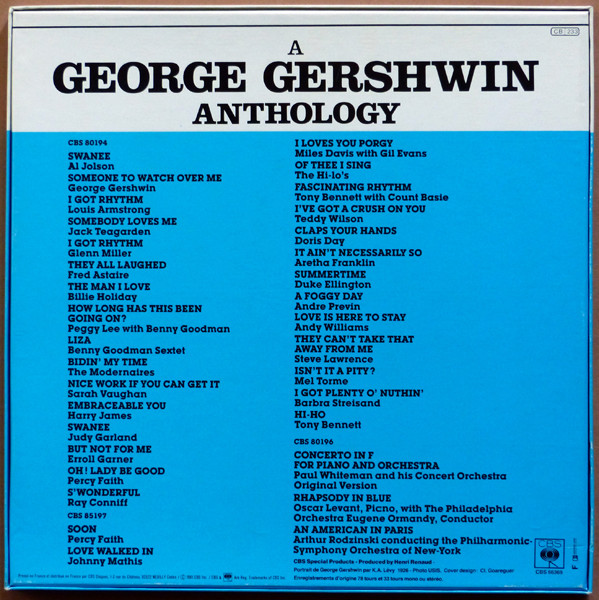 Various - A George Gershwin Anthology | CBS (66369) - 2