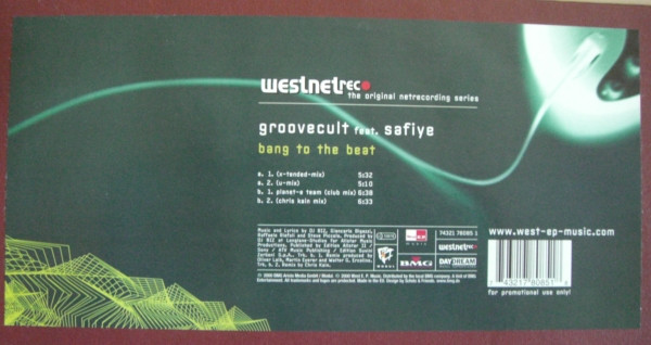 Groovecult Feat. Safiye - Bang To The Beat | West E.P. Music (74321 78085 1)