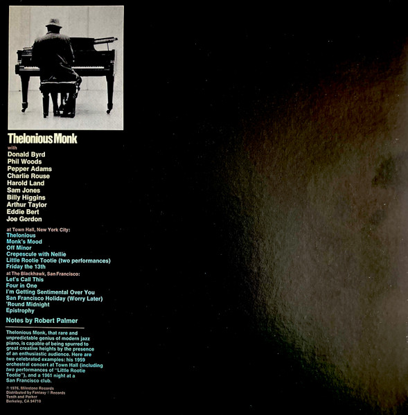 Thelonious Monk - In Person | Milestone (M-47033) - 2 Thelonious Monk - In Person | Milestone (M-47033) - 2