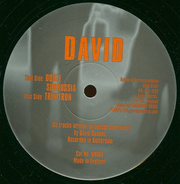 David - Dooze / Triniton | Universal Code (UNI04) - main