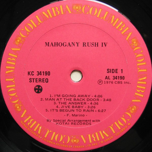 Mahogany Rush - Mahogany Rush IV | Columbia (KC 34190) - 2 Mahogany Rush - Mahogany Rush IV | Columbia (KC 34190) - 2