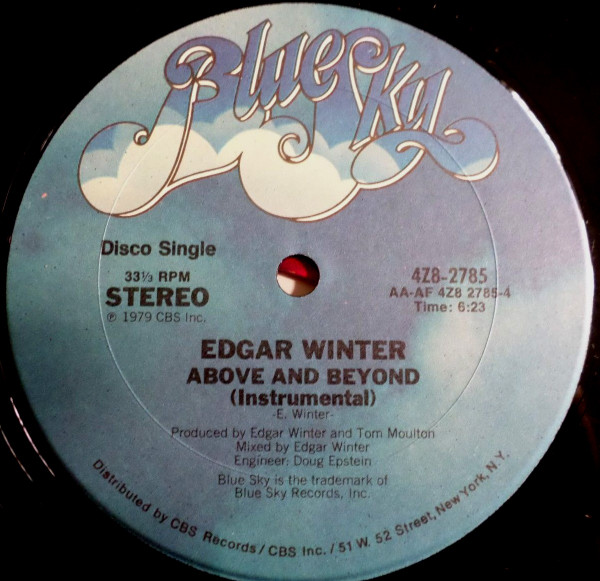 Edgar Winter - Above And Beyond | Blue Sky (4Z8-2785) - 2