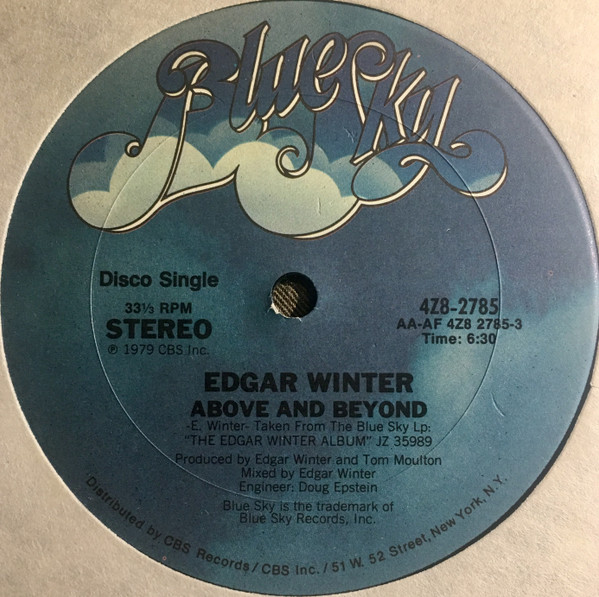 Edgar Winter - Above And Beyond | Blue Sky (4Z8-2785)