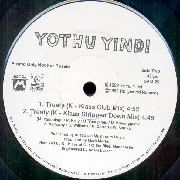Yothu Yindi - Treaty (Remixes) | Mushroom International (SAM 25) - 2