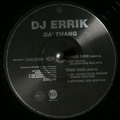 DJ Errik - Da' Thang | Ultraphonic (0630-15964-0) - 2 DJ Errik - Da' Thang | Ultraphonic (0630-15964-0) - 2