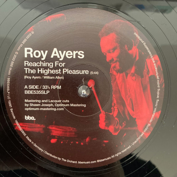 Roy Ayers - Reaching For The Highest Pleasure / I Am Your Mind Part 2 (Pépé Bradock Main Mix) | BBE (BBE535SLP)