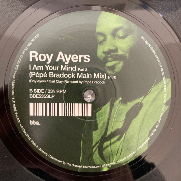 Roy Ayers - Reaching For The Highest Pleasure / I Am Your Mind Part 2 (Pépé Bradock Main Mix) | BBE (BBE535SLP) - 2