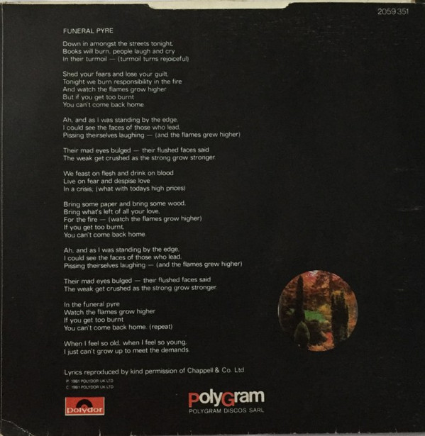 The Jam - Funeral Pyre | Polydor (2059 351) - main
