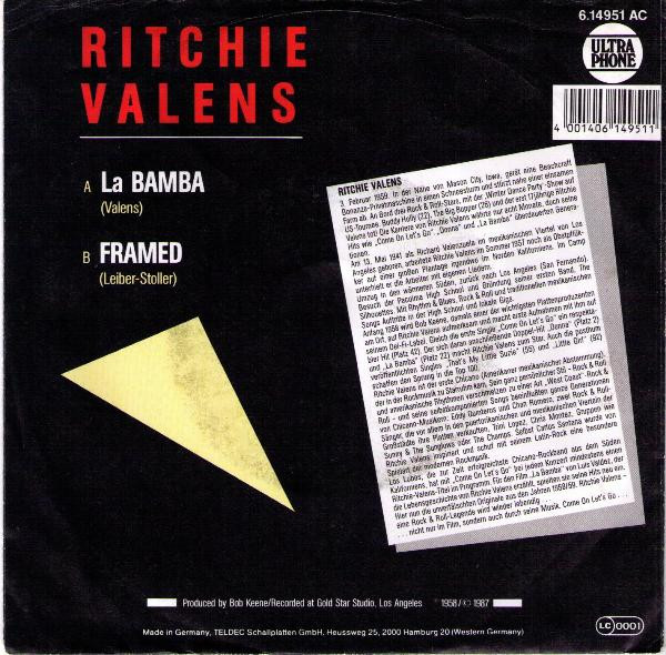 Ritchie Valens - La Bamba / Framed | Ultraphone (6.14951) - 2