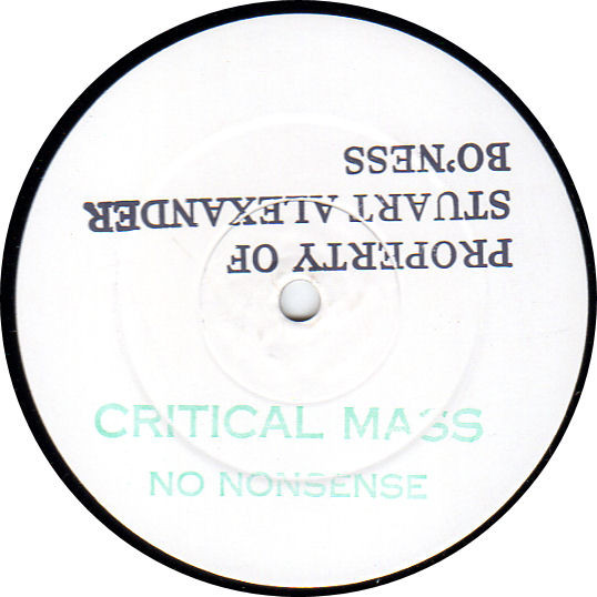 Critical Mass - No Nonsense | Kool Kat (KOOL T12)