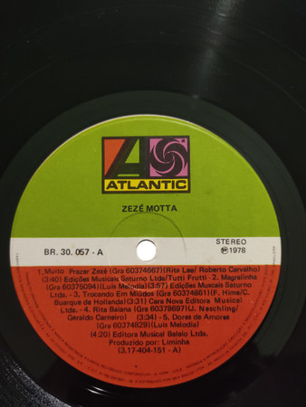 Zezé Motta - Zezé Motta | Atlantic (BR 30.057) - 4