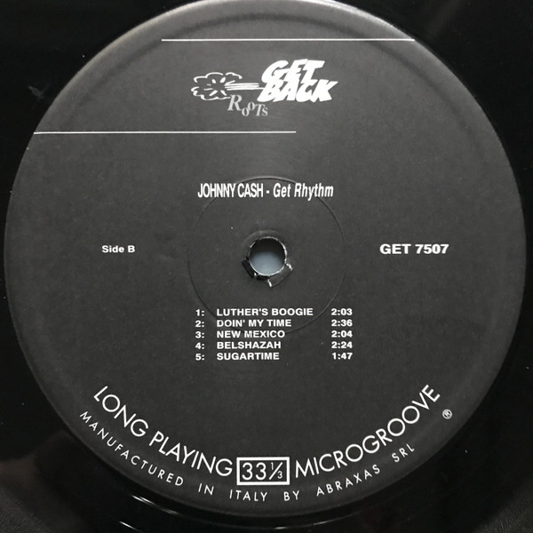 Johnny Cash & The Tennessee Two - Get Rhythm | Get Back Roots (GET 7507) - 4 Johnny Cash & The Tennessee Two - Get Rhythm | Get Back Roots (GET 7507) - 4