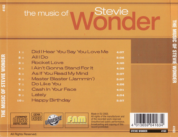 Stevie Wonder - The Music Of Stevie Wonder | Falcon Neue Medien (4163) - 2 Stevie Wonder - The Music Of Stevie Wonder | Falcon Neue Medien (4163) - 2