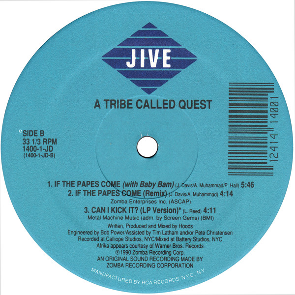 A Tribe Called Quest - Can I Kick It? | Jive (1400-1-JD) - 4