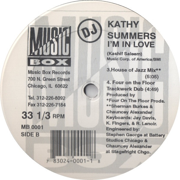 Kathy Summers - I'm In Love | Music Box Records (MB 0001)