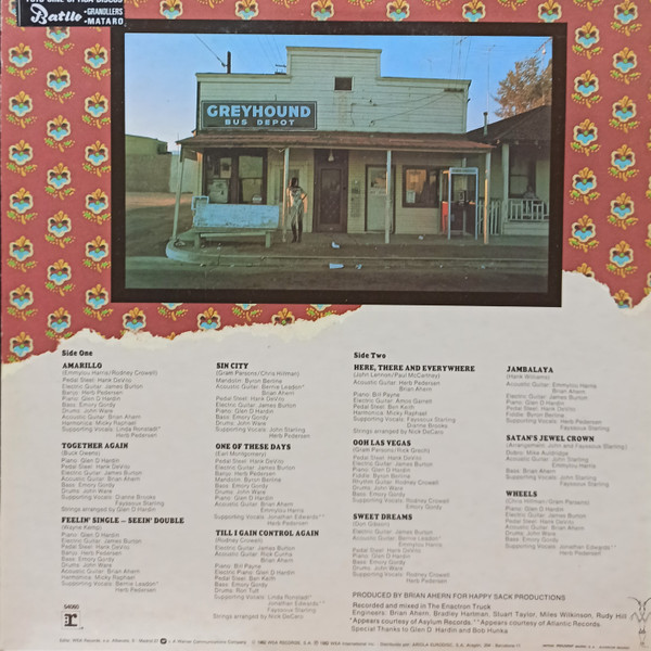 Emmylou Harris - Elite Hotel | Reprise Records (54060) - main