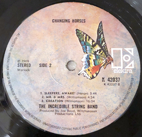 The Incredible String Band - Changing Horses | Elektra (K 42037) - main