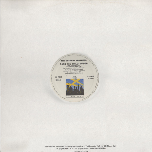The Outhere Brothers - Pass The Toilet Paper | Downtown (DTR 1067) - 2 The Outhere Brothers - Pass The Toilet Paper | Downtown (DTR 1067) - 2