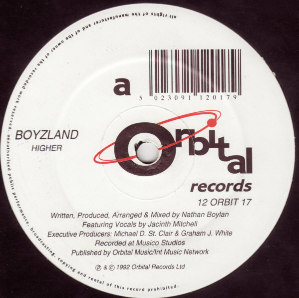Boyzland - Higher | Orbital Records (12 ORBIT 17)