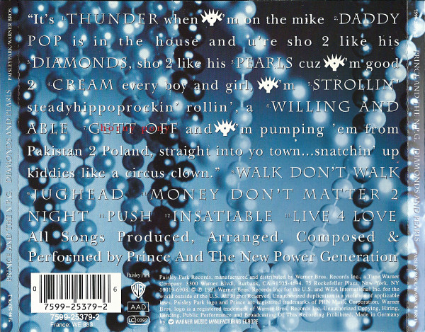 Prince & The New Power Generation - Diamonds And Pearls | Paisley Park (7599-25379-2) - 2