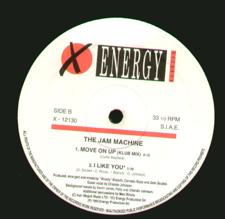 The Jam Machine - Move On Up | X-Energy Records (X-12130)