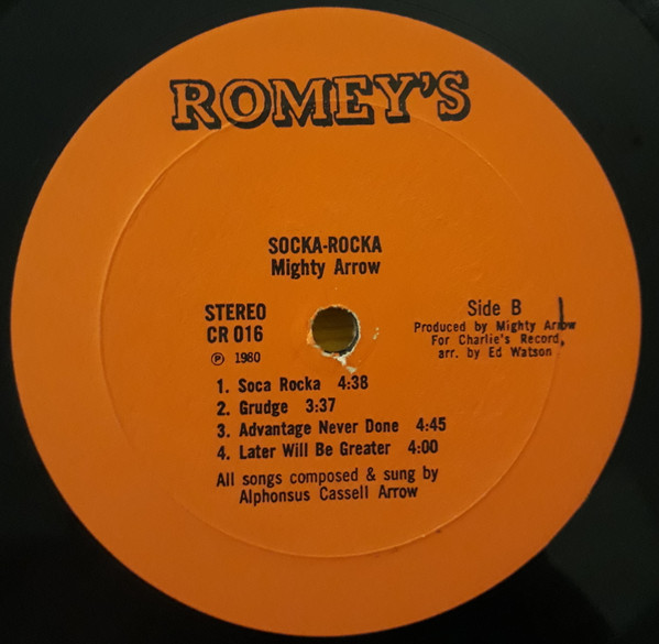 Arrow - Soca-Rocka | Romey's Records (CR 016) - 2