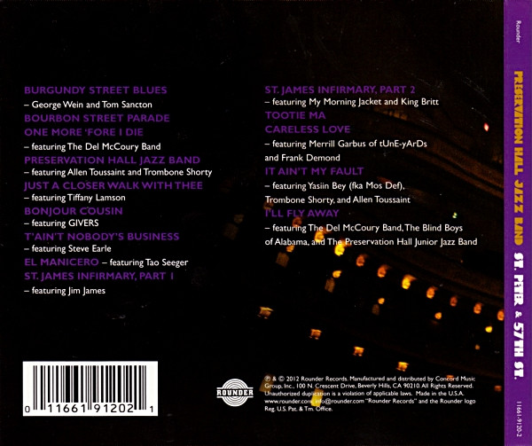 Preservation Hall Jazz Band - St. Peter & 57th St. | Rounder Records (11661-9120-2) - 3