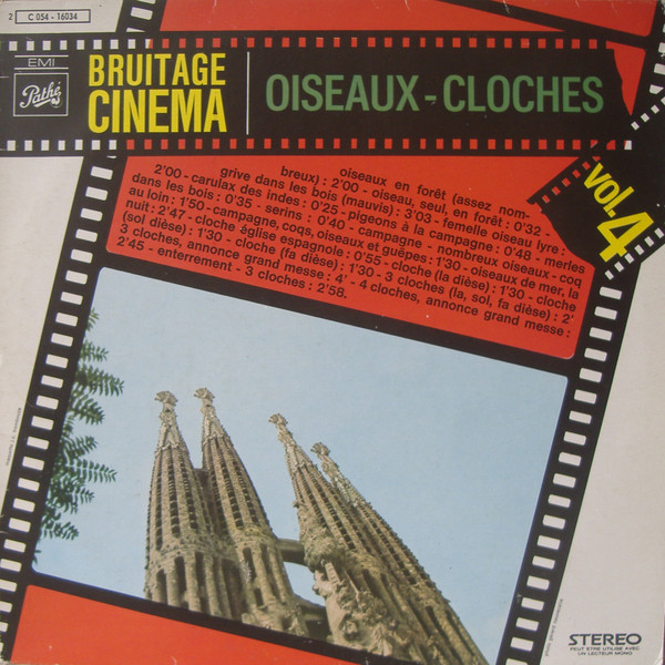 No Artist - Bruitage Cinéma Volume 4: Oiseaux, Cloches | Pathé (2C 054-16034)