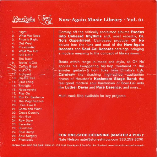 Oh No - Oh No Vs. Now-Again | Now-Again Records (NAML001) - 2 Oh No - Oh No Vs. Now-Again | Now-Again Records (NAML001) - 2