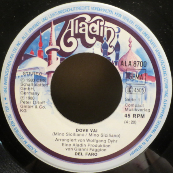 Del Faro - Dove Vai | Aladin (ALA 8700) - 3